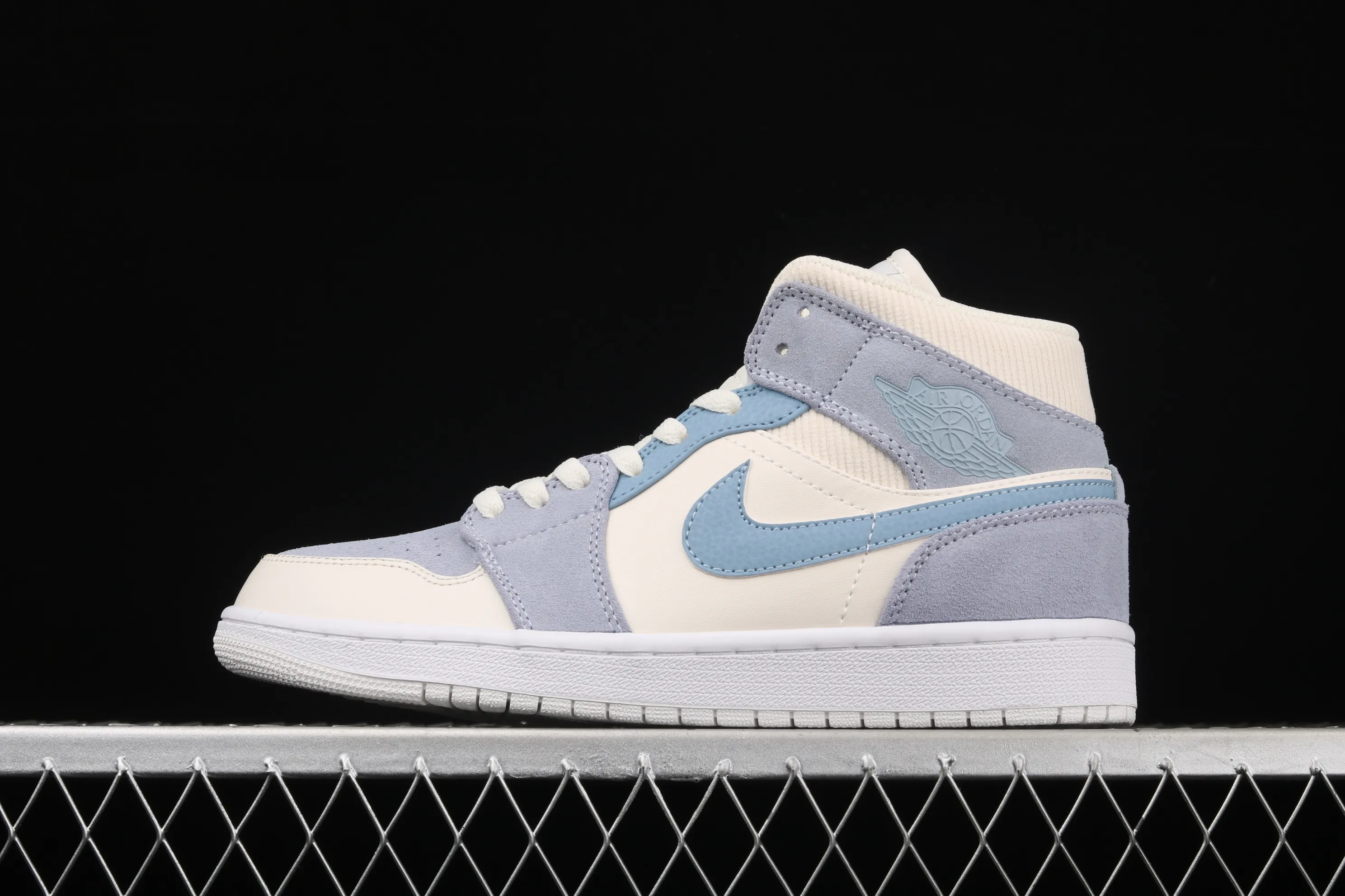 All categories Air Jordan Jordan series basketball shoes Air Jordan 1 Mid Air Jordan 1 Mid AJ1 Joe 1 China suede splicing blue DA4666-100